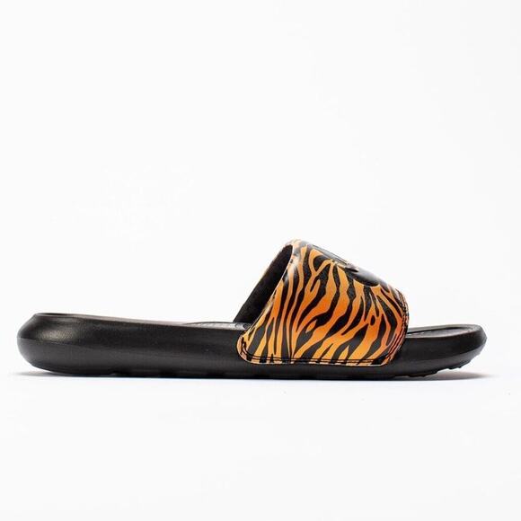Nike Victori One Slides Womens Size 8 Animal Print Enhanced Comfort Sandals NEW - Picture 2 of 8